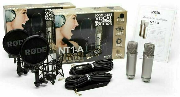 STEREO Microphone Rode NT1-A Pair - 2