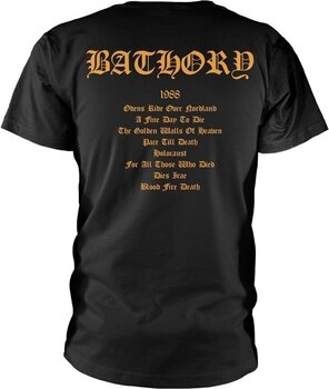 T-Shirt Bathory Blood Fire Death Black L T-Shirt - 2