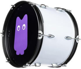 Marching Drum NRG Crowd Power Standard SET Cheering Drum 18" White Spirit - 1