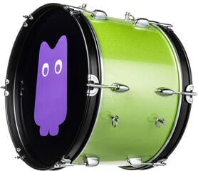 Marching Drum NRG Crowd Power Standard SET Cheering Drum 18" Green Strike - 1