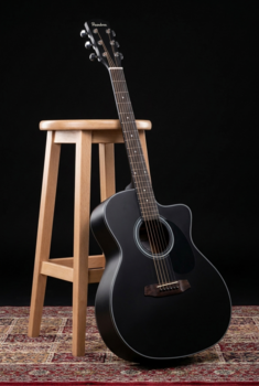 Jumbo Guitar Pasadena PGC-100 Black Jumbo Guitar (Just unboxed) - 11