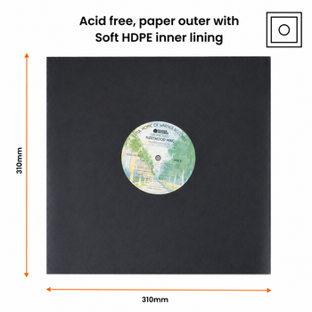 Hoes/koffer voor LP's Legend Vinyl LV32 Mixed Pack - Inner & Outer LP-hoezen (12" Vinyl) 20 Black-Clear - 4