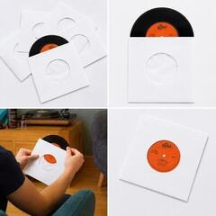 Veske/etui til LP-plater Legend Vinyl LV28 Vinyl Record Sleeves (7" Vinyl) 25 White - 7