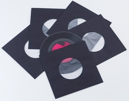 Veske/etui til LP-plater Legend Vinyl LV29 Vinyl Record Sleeves (7" Vinyl) 25 Black - 7