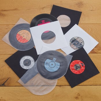 Veske/etui til LP-plater Legend Vinyl LV29 Vinyl Record Sleeves (7" Vinyl) 25 Black - 8