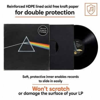 Hoes/koffer voor LP's Legend Vinyl LV32 Mixed Pack - Inner & Outer LP-hoezen (12" Vinyl) 20 Black-Clear - 9
