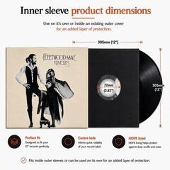 Obal/kufr na LP desky Legend Vinyl LV32 Mixed Pack - Inner & Outer Obaly na LP desky (12" Vinyl) 20 Black-Clear - 7