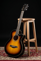 Jumbo Akustikgitarre Pasadena SG026C-38 Vintage Sunburst Jumbo Akustikgitarre - 5