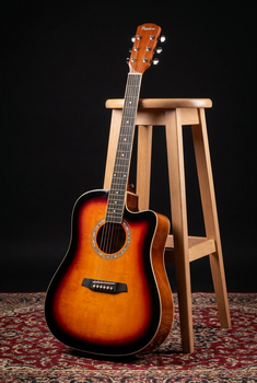 Guitarra acústica Pasadena PDC-10 Vintage Sunburst Guitarra acústica - 9