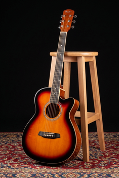 Jumbo Guitar Pasadena PGC-10 Vintage Sunburst Jumbo Guitar (Som ny) - 9
