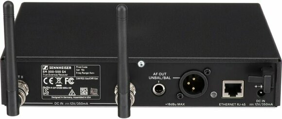 Receiver for wireless systems Sennheiser EM 300-500 G4 AW+: 470-558 MHz - 6