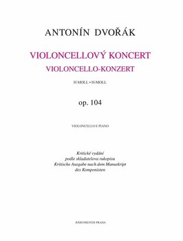 Nuotit yhtyeille ja orkesterille Antonín Dvořák Koncert pro violoncello a orchestr h moll op. 104 Nuottikirja - 2