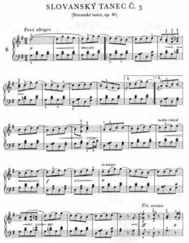 Partitions pour piano Antonín Dvořák Nejkrásnější melodie 1 Partition - 3