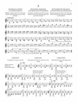 Music sheet for strings Otakar Ševčík Škola smyčcové techniky op. 2, Sešit 1 - Cvičení pro pravou ruku Music Book - 4