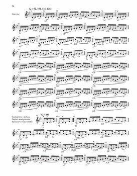 Music sheet for strings Otakar Ševčík Škola smyčcové techniky op. 2, Sešit 1 - Cvičení pro pravou ruku Music Book - 6