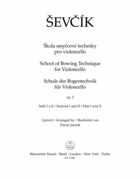 Node for strygere Otakar Ševčík Škola smyčcové techniky pro violoncello op. 2, sešit I a II Musik bog - 2