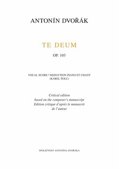 Τραγουδιστική Λογοτεχνία Antonín Dvořák Te Deum op. 103 Μουσικές νότες - 2