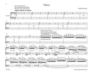 ноти Bedřich Smetana Vltava pro klavír na čtyři ruce - symfonická báseň z cyklu Má vlast ноти - 3
