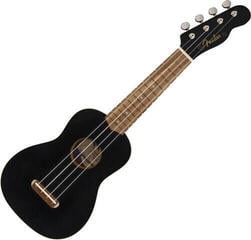 Soprano Ukulele Fender Venice WN BK Standard SET Black Soprano Ukulele - 1