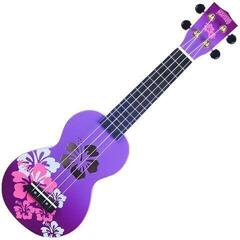 Soprano Ukulele Mahalo Hibiscus Basic SET Hibiscus Purple Burst Soprano Ukulele - 1
