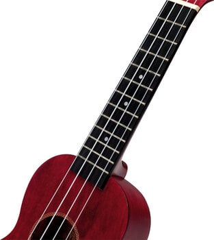 Soprano Ukulele Mahalo MS1TRD Standard SET Transparent Red Soprano Ukulele - 4