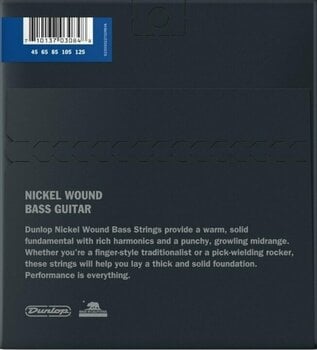 Struny pre 5-strunovú basgitaru Dunlop DBN 45125 - 2