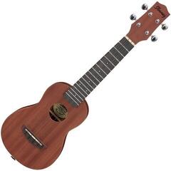 Soprano Ukulele Ibanez UKS100-OPN Standard SET Open Pore Natural Soprano Ukulele - 1