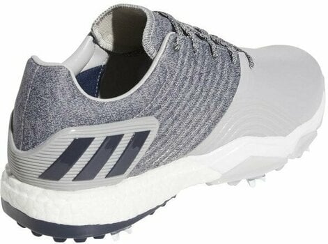 Heren golfschoenen Adidas Adipower 4Orged Mens Golf Shoes Grey 2/Collegiate Navy/Raw White UK 9,5 - 3
