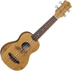 Soprano Ukulele Luna UKE BAMBOO S Premium SET Natural Soprano Ukulele - 1