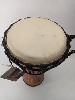 Djembe Terre Beginner Carved 50 cm Natural/Carved 9" Djembe (Pre-owned) - 4
