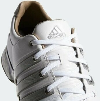 Heren golfschoenen Adidas Tour360 XT Mens Golf Shoes Cloud White/Silver Metallic/Dark Silver Metallic UK 8,5 - 5