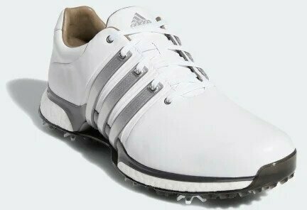 Heren golfschoenen Adidas Tour360 XT Mens Golf Shoes Cloud White/Silver Metallic/Dark Silver Metallic UK 11 - 3