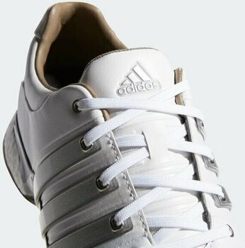 Moški čevlji za golf Adidas Tour360 XT Mens Golf Shoes Cloud White/Silver Metallic/Dark Silver Metallic UK 11 - 5