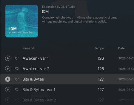 Библиотека със звукови ефекти XLN Audio XO Expansion: IDM (Дигитален продукт) - 3