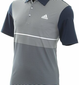 Polo Shirt Adidas Ultimate365 Color Block Mens Polo Shirt Collegiate Navy/Grey Two XS - 2