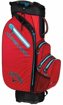 Golflaukku Callaway Hyper Dry Lite Red/Black/Neon Blue Cart Bag 2018 - 4