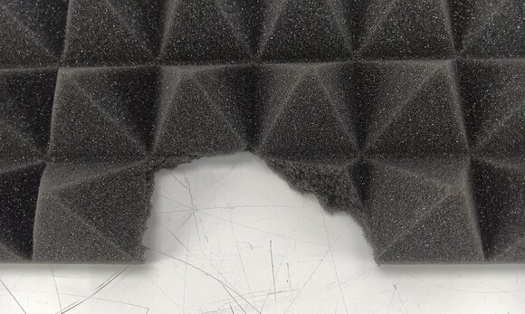 Absorberende skumpanel Mega Acoustic PA-PMP5-DG-50x50x5 Dark Grey Absorberende skumpanel (Skadet) - 3