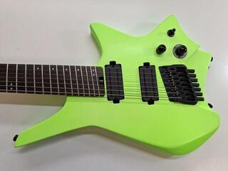 Bezgalvas ģitāra HILS Guitars HZ7 NEXT Neon Green Bezgalvas ģitāra (Gandrīz kā jauns) - 1