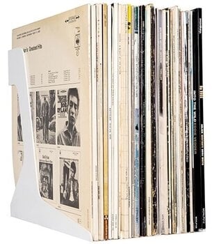 Vinüülplaatide hoidja lauale Audio Anatomy 12" Vinyl Record Stand Vinüülplaatide hoidja lauale White - 3