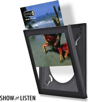 Seinale paigaldatud vinüülplaatide hoidja Show & Listen Record Frame 4 Pack Seinale paigaldatud vinüülplaatide hoidja Black - 2