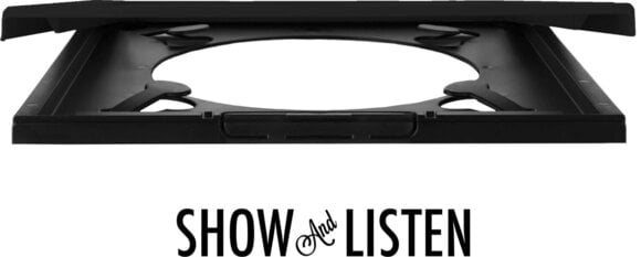 Seinale paigaldatud vinüülplaatide hoidja Show & Listen Record Frame 4 Pack Seinale paigaldatud vinüülplaatide hoidja Black - 5
