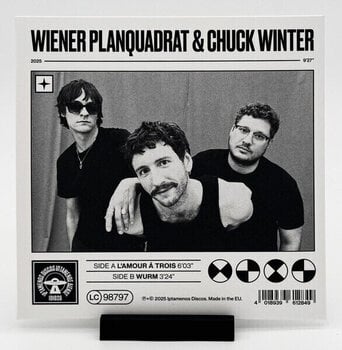Vinyl Record Wiener Planquadrat & Chuck Winter - L'Amour Á Trois / Wurm (45 RPM) (7" SP) - 3
