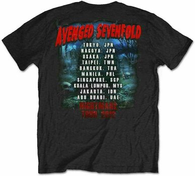 T-Shirt Avenged Sevenfold Unisex Tee Buried Alive Tour 2012 (Back Print) L - 2