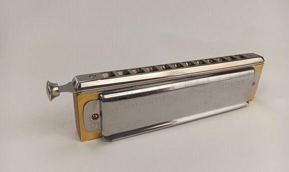 Chromatická ústní harmonika Hohner Super Chromonica Chromatická ústní harmonika (Zánovní) - 5