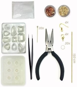 Material Sycomore Jewelry Making Kit - Concrete and Gold Jewelry DIY Set - 2