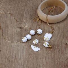 Material Sycomore Jewelry Making Kit - Concrete and Gold Jewelry DIY Set - 3