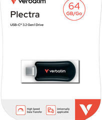 Clé USB Verbatim 3.2 Gen 1 Plectra USB-C Black Clé USB 64 GB - 1