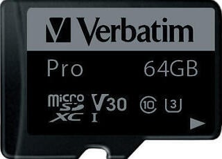 Memorijska kartica Verbatim PRO UHS-I U3 Micro SDXC 64 GB Memorijska kartica - 1