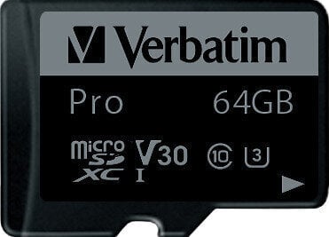 Memorijska kartica Verbatim PRO UHS-I U3 Micro SDXC 64 GB Memorijska kartica - 2