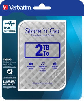 Vanjski tvrdi disk Verbatim HDD 2.5" USB 3.0 GEN2 Vanjski tvrdi disk USB HDD 2 TB - 5